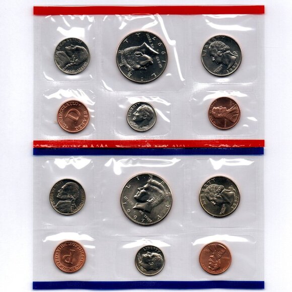 1997-P&D Uncirculated Set... 10 Coin Set... In Original US Mint Packaging - Picture 1 of 3